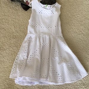 Chelsea & Violet White Eyelet Dress